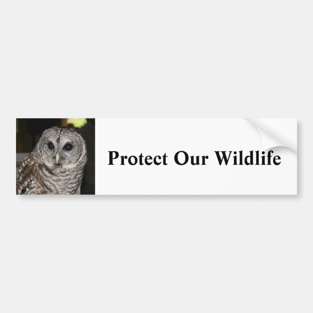 Schützen Sie unsere wild lebenden Tiere - Autoaufkleber (Vorne)