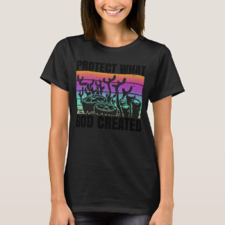 Schützen, was Gott erschaffen Bibel Christentum Ko T-Shirt