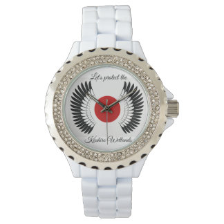 Schützen wir das Kushiro-Feuchtgebiet! Charity-Uhr Armbanduhr