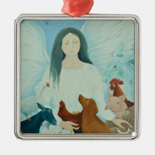 Schützender Engel 2012 Silbernes Ornament