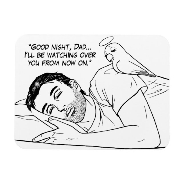 Schutzengel für Vater Magnet (Horizontal)