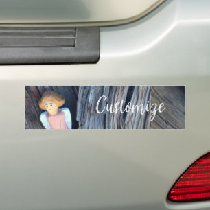 Schutzengel in der Baumkronenbucht Autoaufkleber