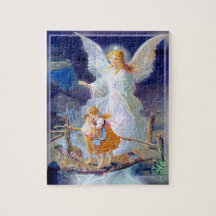 Schutzengel, Kinder und Brücke