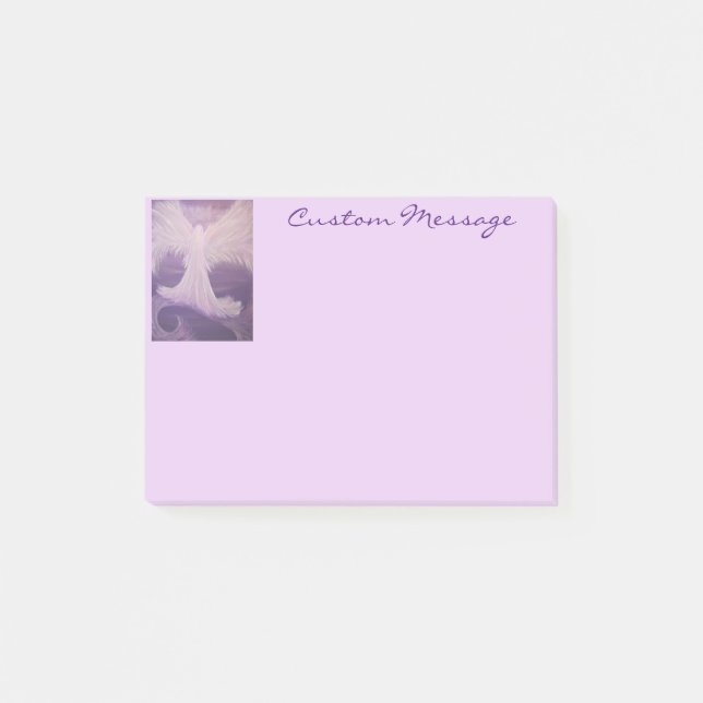 Schutzengel-Malerei Post-it Klebezettel (Vorderseite)