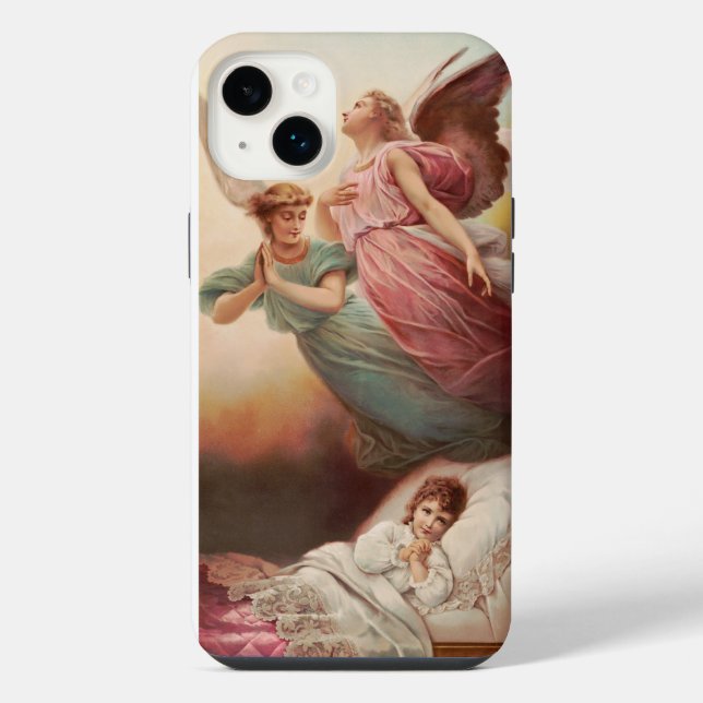 Schutzengel mit Kind iPhone 14 Plus Hülle (Rückseite)