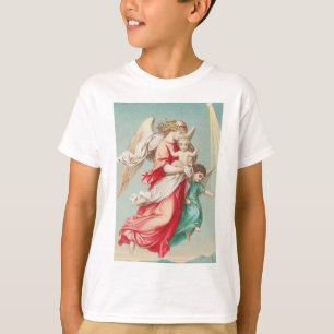 Schutzengel tragen ein Kind, ätherische Kunst T-Shirt
