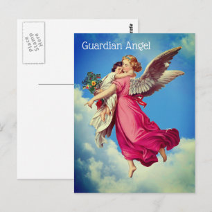 Schutzengel und Kind Inspirations-Postkarte Postkarte