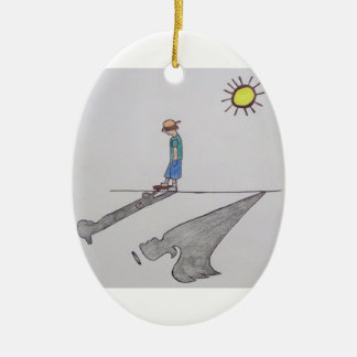 Schutzengel-Verzierung Keramikornament