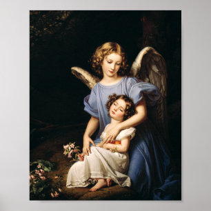 Schutzengel von Joseph Karl Stieler Poster