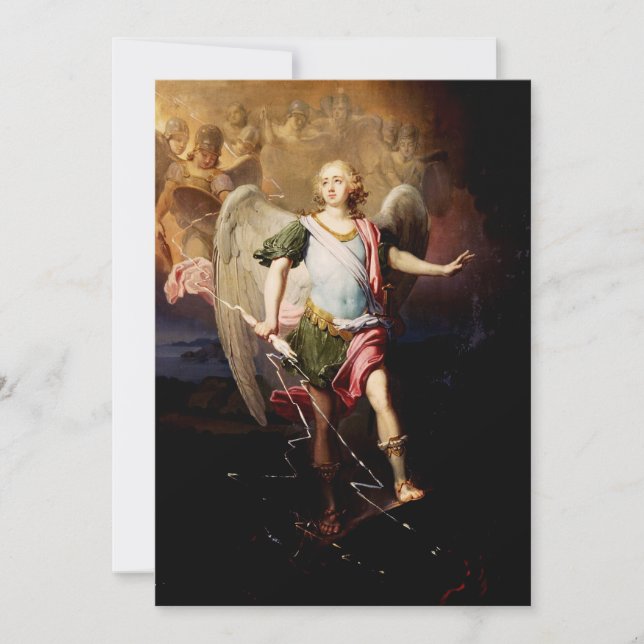 Schutzengel von Wladimir Borovikowsky Einladung (Vorderseite)