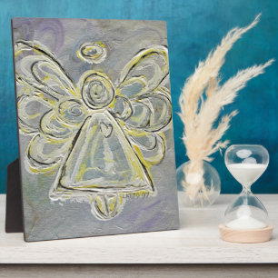 Schutzengel White Light Angel Malerei Kunstplatte Fotoplatte