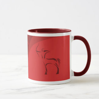 Schützetierkreis-Tasse (Kastanienbraun) Tasse