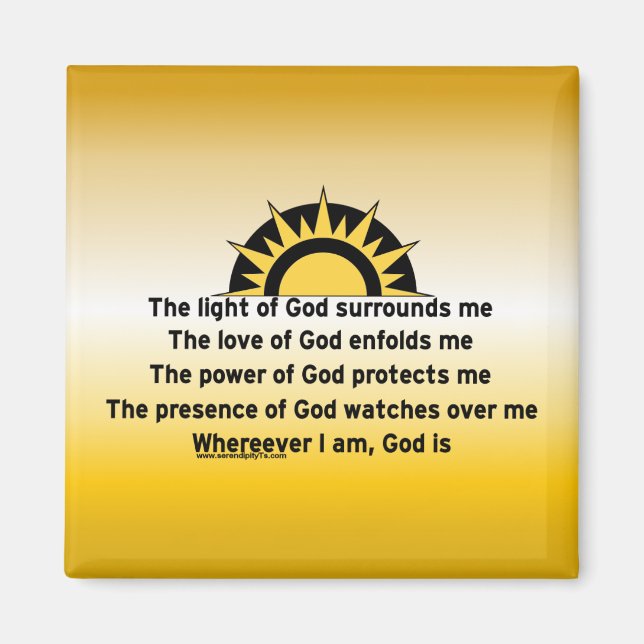 Schutzgebet Magnet (Vorne)