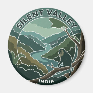 Schutzgebiet Silent Valley Nationalpark Indien Magnet
