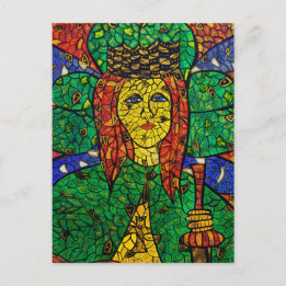 Schutzheilige der Depression und Angst St. Dymphna Postkarte