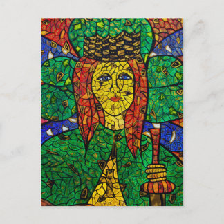 Schutzheilige der Depression und Angst St. Dymphna Postkarte