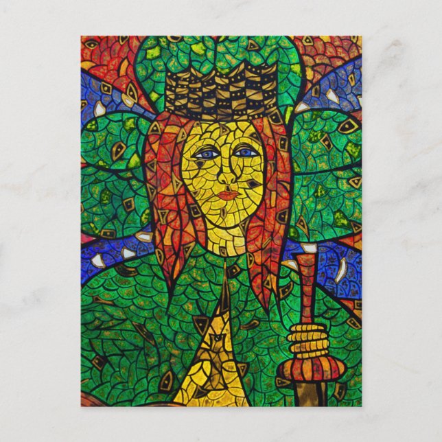 Schutzheilige der Depression und Angst St. Dymphna Postkarte (Vorderseite)