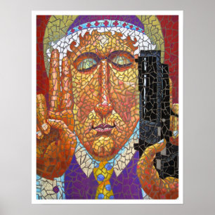 Schutzheilige der Kontrolle Gun Poster