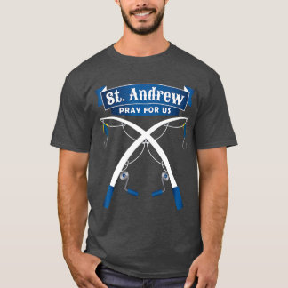 Schutzheilige Fischer Angeln St Andrew T-Shirt