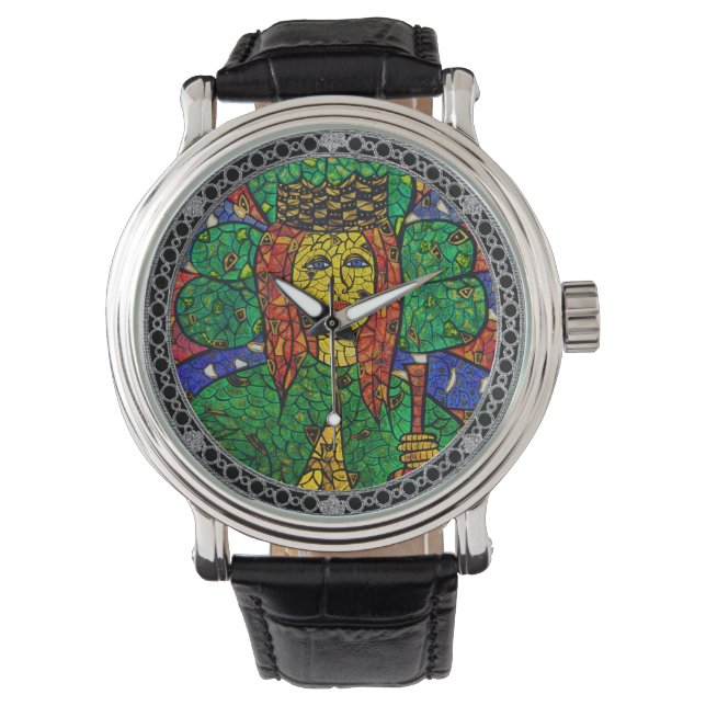 Schutzheilige von Worry Saint Dymphna Watch Armbanduhr (Vorderseite)