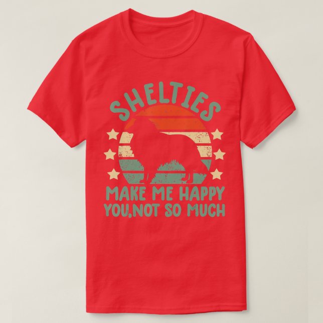 Schutzhundegeschenke Shirt Sheltie Shetland S (Design vorne)