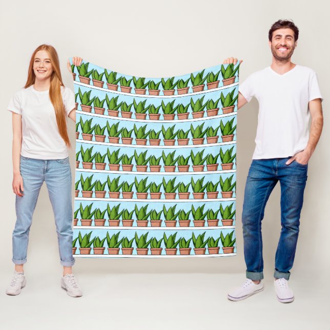 Schutzhütten von Aloe Vera Pflanze Kunst, Dichtung Fleecedecke (Beispiel)