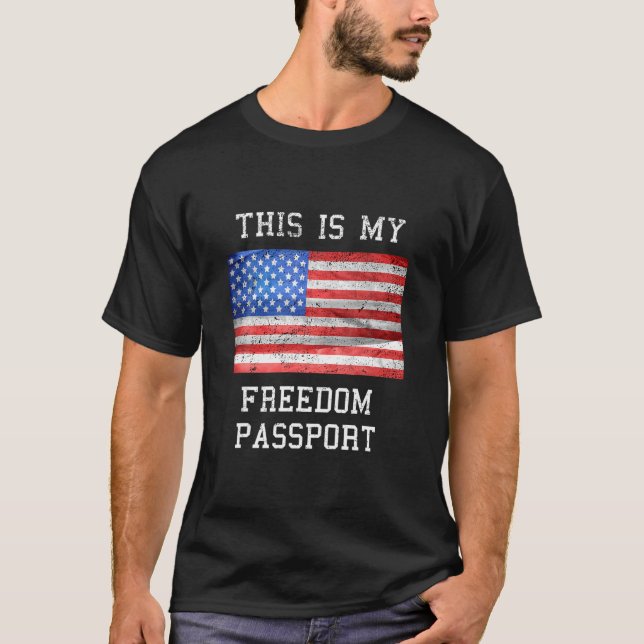 Schutzimpfausweis Dies ist mein Freiheitsausweis T-Shirt (Vorderseite)