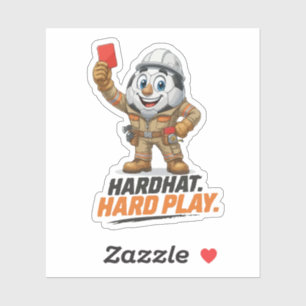 Schutzkasken-Hard-Play-Fußballschiedsrichter Aufkleber