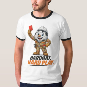 Schutzkasken-Hard-Play-Fußballschiedsrichter T-Shirt