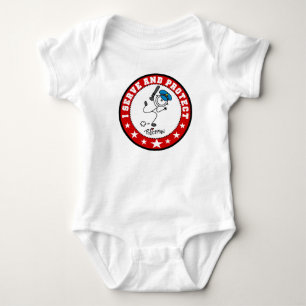 Schutzmann, der dient und schützt baby strampler