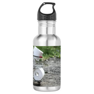 Schutzmaske Corona Edelstahlflasche