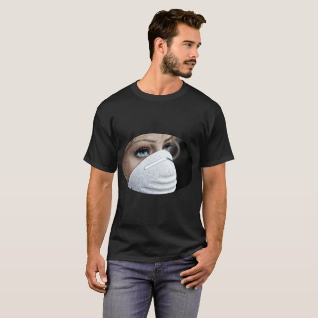 Schutzmaske Corona T-Shirt (Vorne ganz)