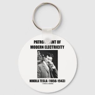 Schutzpatron des modernen Stroms (Nikola Tesla) Schlüsselanhänger