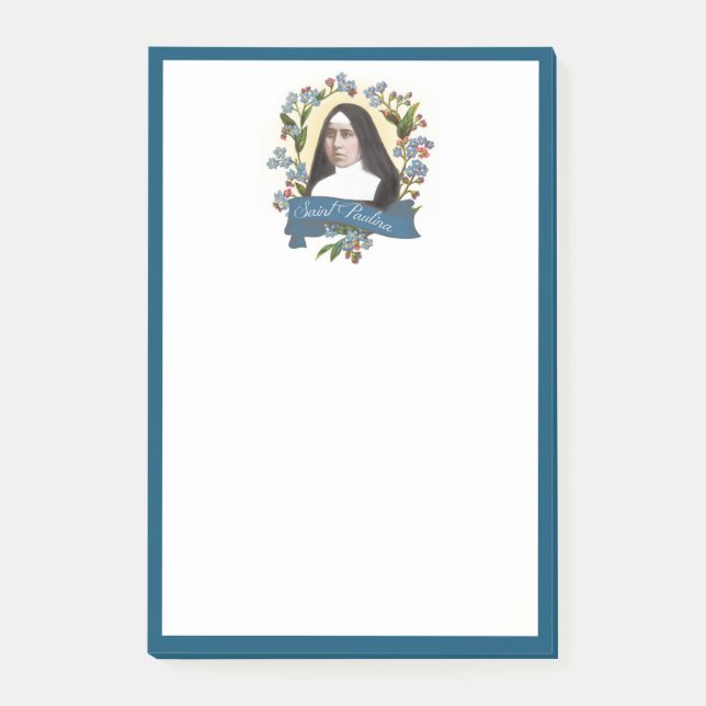 Schutzpatron St. Pauline Paulina von Diabetes Post-it Klebezettel (Vorderseite)