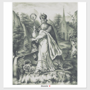 Schutzpatron von St. Patrick in Irland Aufkleber