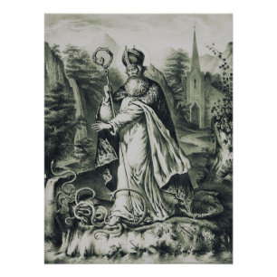 Schutzpatron von St. Patrick in Irland Poster