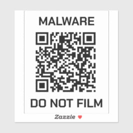 Schutzschild-Aufkleber - Malware-Warnung Aufkleber