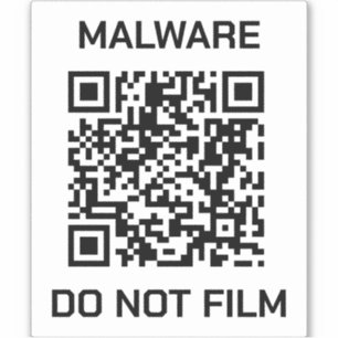 Schutzschild-Aufkleber - Malware-Warnung Aufkleber