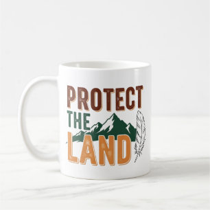 "Schützt das Land" Ökologische Bergnatur Kaffeetasse
