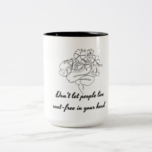 Schützt-eure-Friedens-Kaffeetasse  Positive Einste Zweifarbige Tasse