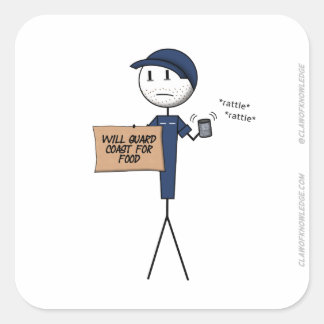 "Schützt Küste für Nahrung" Aufkleber