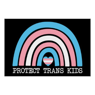 Schützt Trans-Kinder Poster