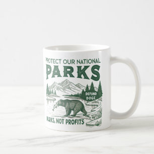 Schützt unsere Nationalparks Entrichtet Doge Parks Kaffeetasse