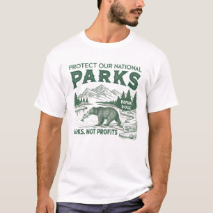 Schützt unsere Nationalparks Entrichtet keine Mitt T-Shirt