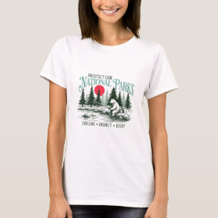 Schützt unsere Nationalparks Erkundet Respektiert T-Shirt