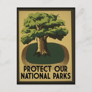 Schützt unsere Nationalparks Postkarte