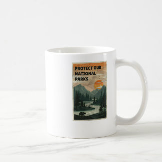 Schützt unsere Parks - Nationalparks USA Aufkleber Kaffeetasse