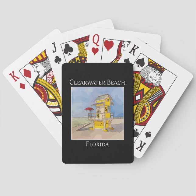 Schutzturm in Clearwater Beach Florida Spielkarten (Rückseite)