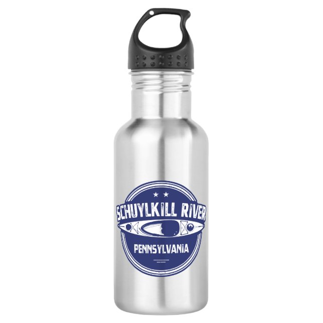 Schuylkill River, Pennsylvania Edelstahlflasche (Vorderseite)