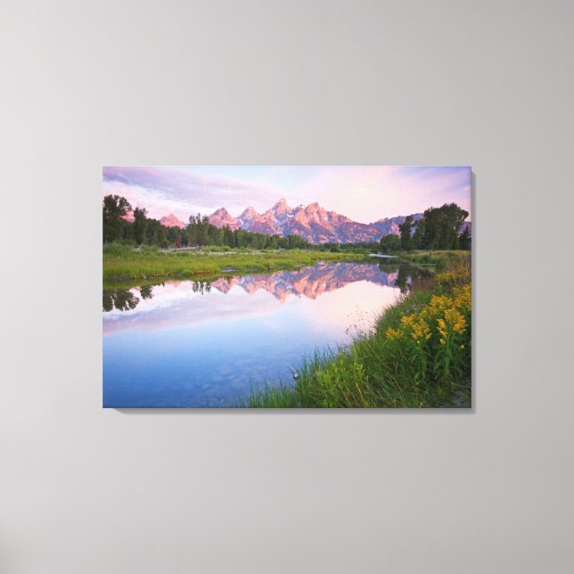 Schwabacher Landing Sunrise Leinwanddruck (Vorderseite)